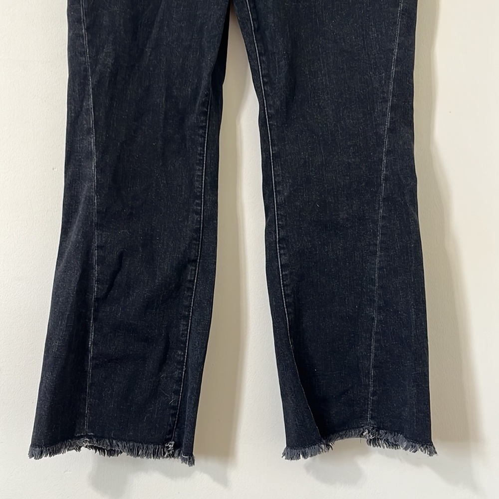 Anthropologie Pilcro and the Letterpress High-Rise Flare Black Denim Jeans 30 - Picture 4 of 11